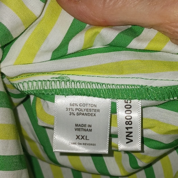 NY&C NWT Madison Green/Yellow/White Shirt XXL - Picture 7 of 14